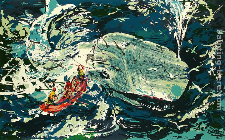 Blue Whale Moby Dick Suite painting - Leroy Neiman Blue Whale Moby Dick Suite art painting